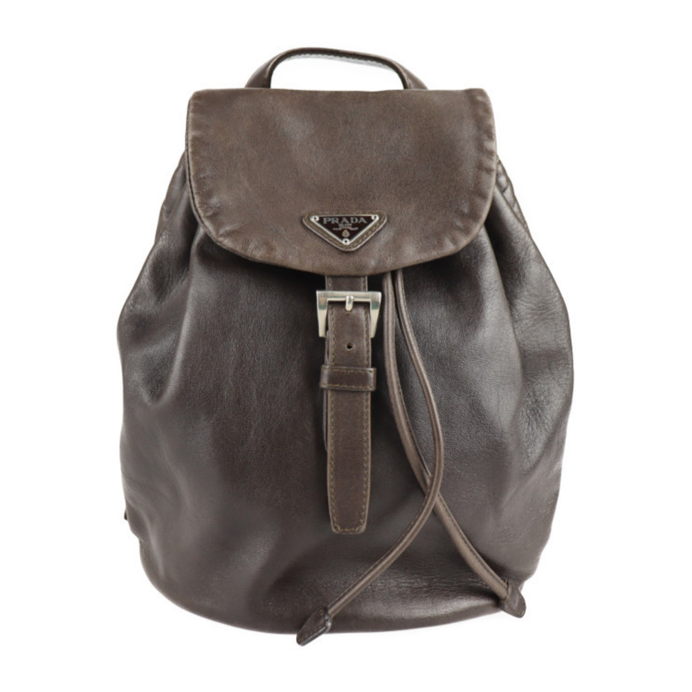 Prada Mini Backpack Leather Brown - image 2